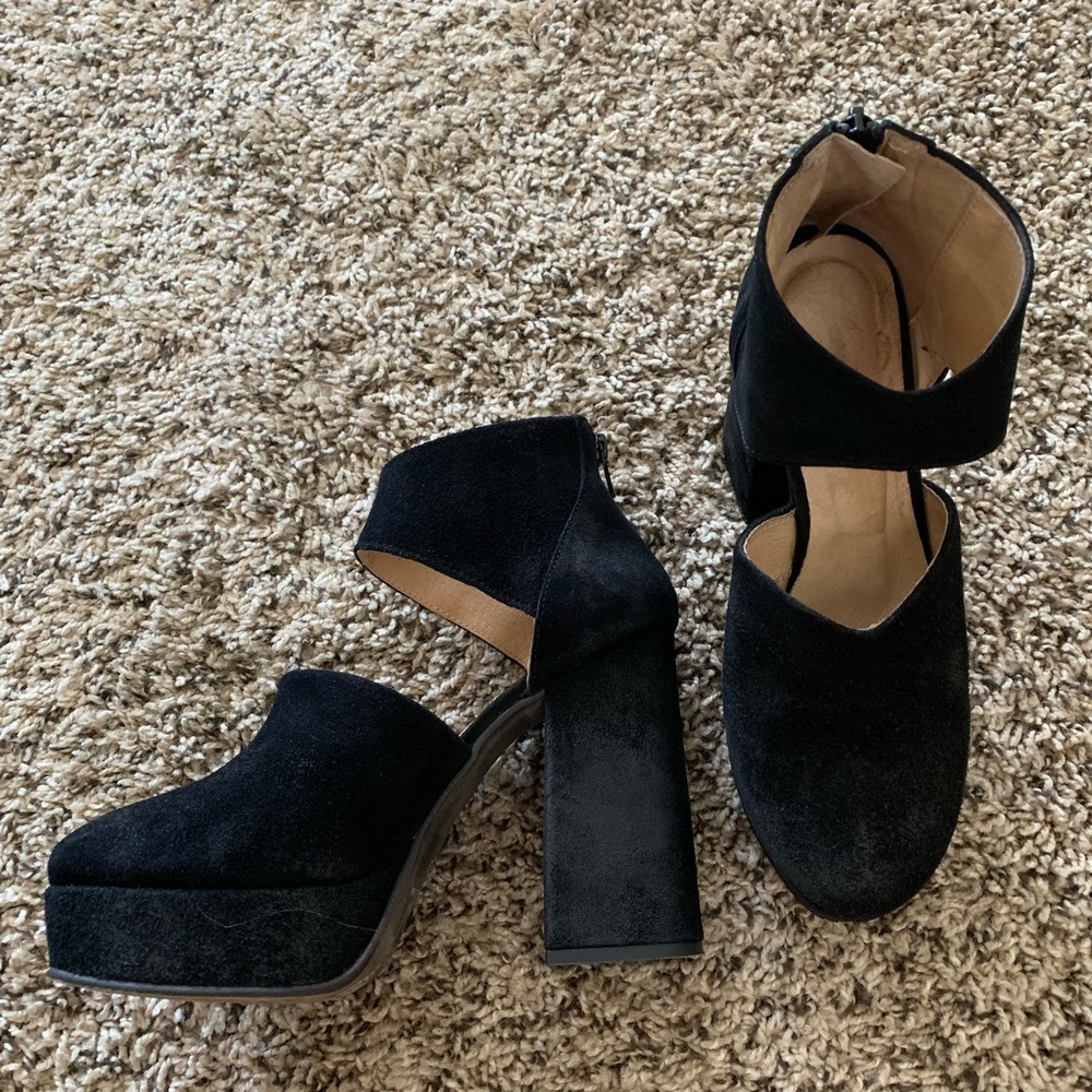 Free People Suede Platform Heel